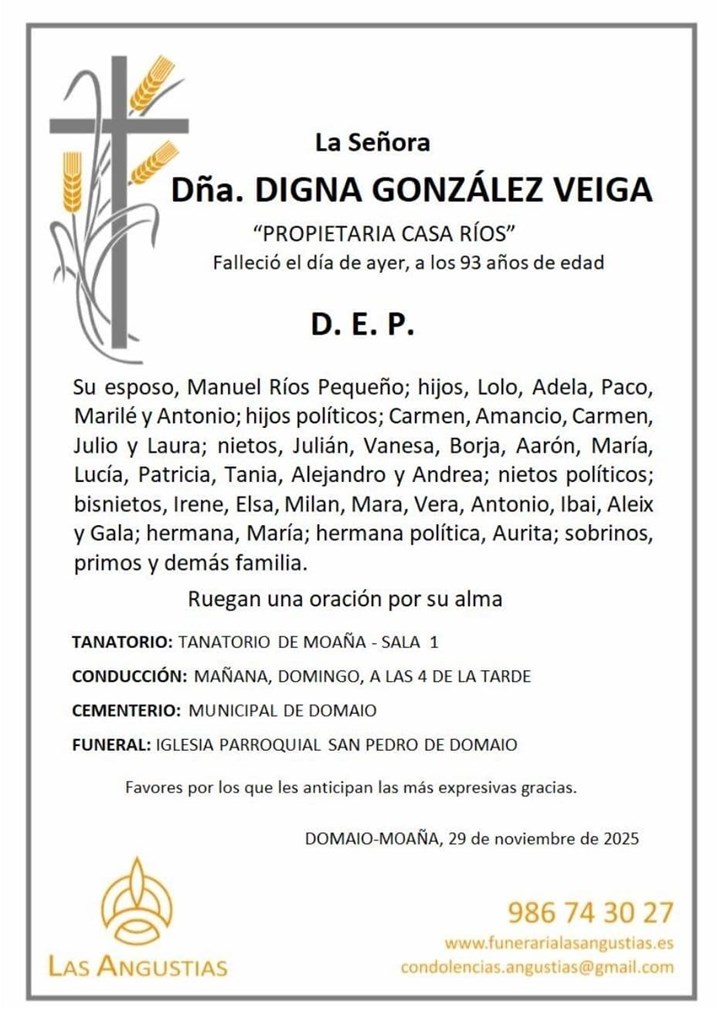 DÑA. DIGNA GONZÁLEZ VEIGA