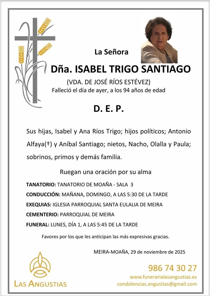 DÑA. ISABEL  TRIGO SANTIAGO