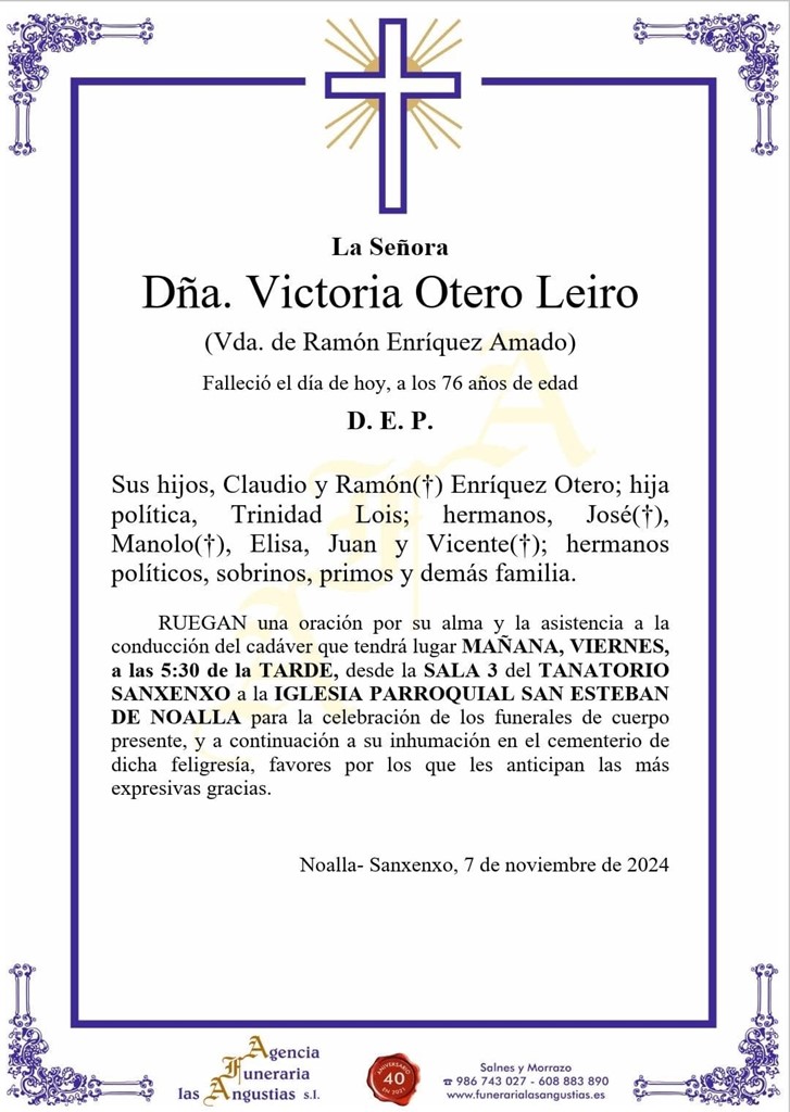 Dña. VICTORIA OTERO LEIRO