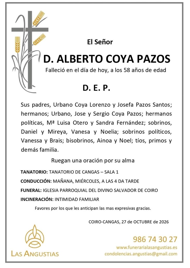 D. ALBERTO COYA PAZOS