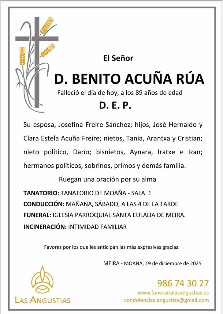 D. BENITO ACUÑA RÚA