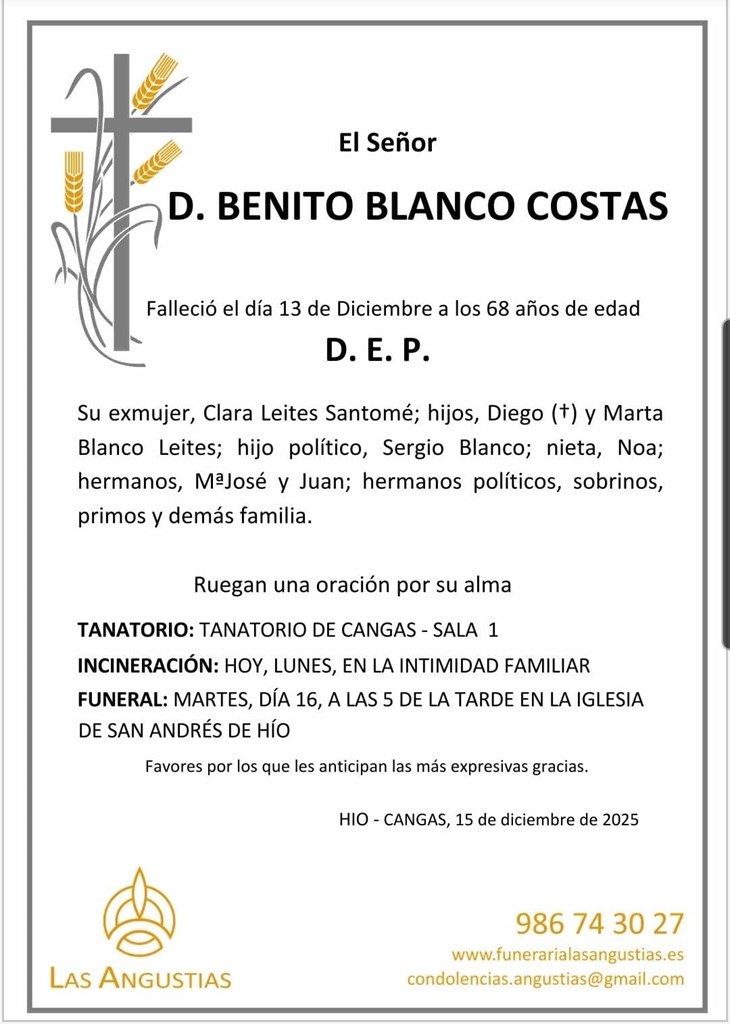 D. BENITO BLANCO COSTAS