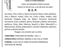 D. JOSÉ ANTONIO FERVENZA SANTOMÉ