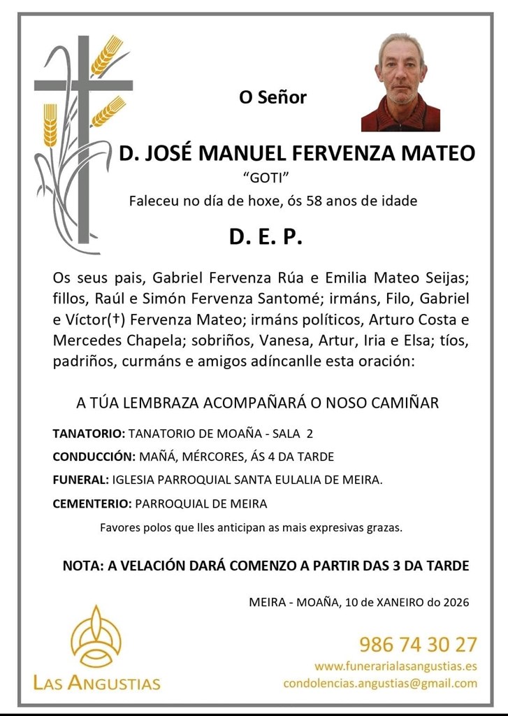 D. JOSÉ MANUEL FERVENZA MATEO