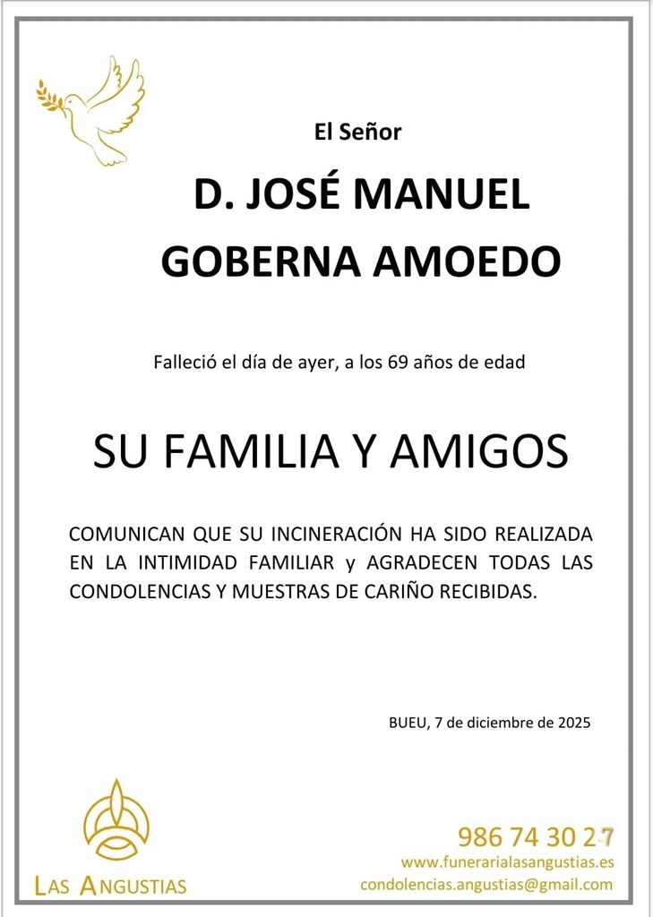 D. JOSÉ MANUEL GOBERNA AMOEDO