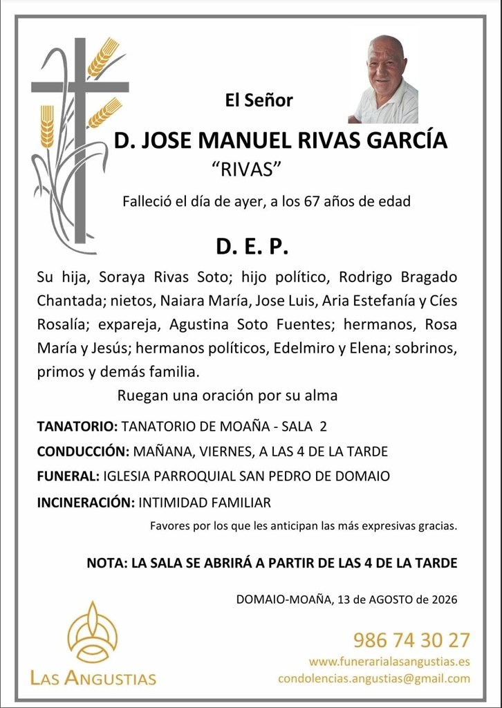 D. JOSE MANUEL RIVAS GARCÍA