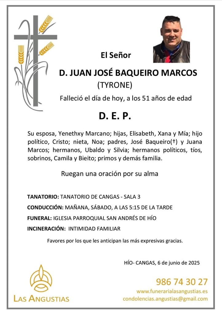 D. JUAN JOSÉ BAQUEIRO MARCOS