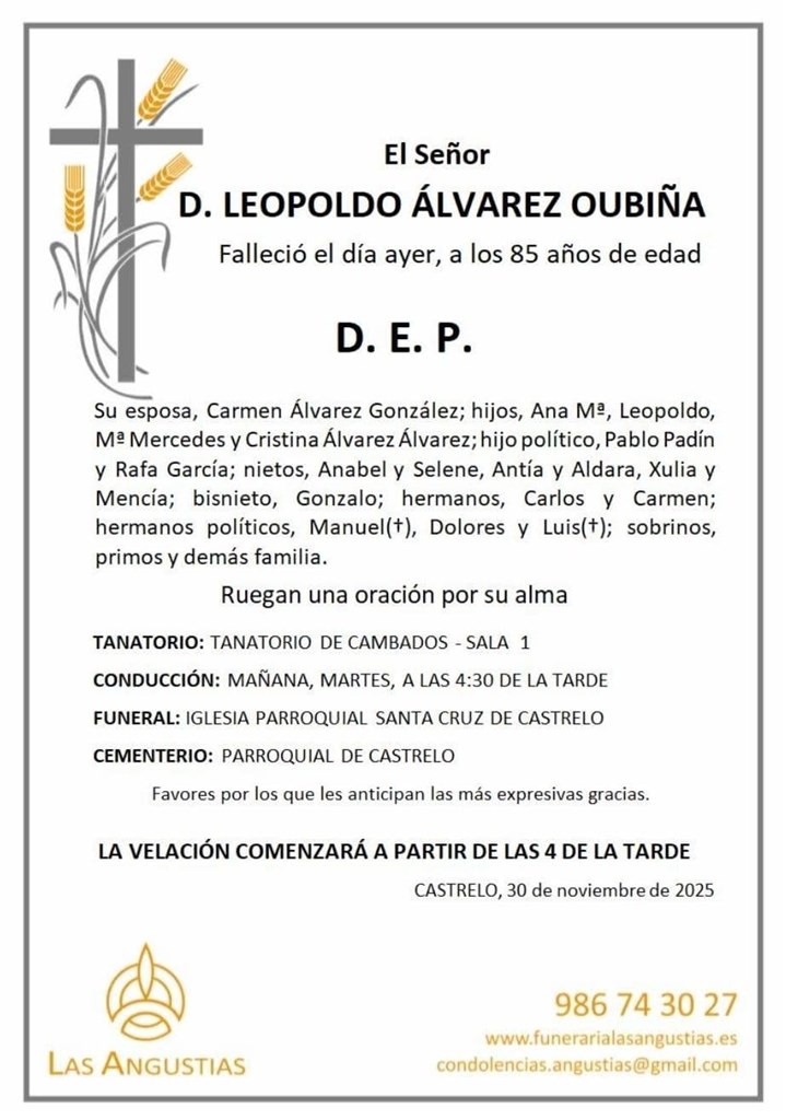 D. LEOPOLDO ÁLVAREZ OUBIÑA