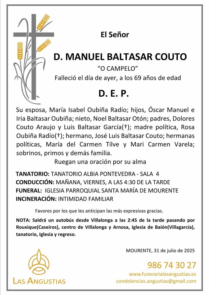 D. MANUEL BALTASAR COUTO