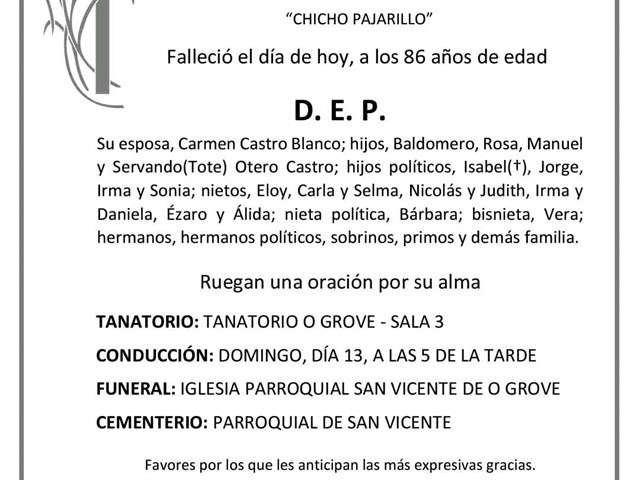 D. MANUEL OTERO OTERO