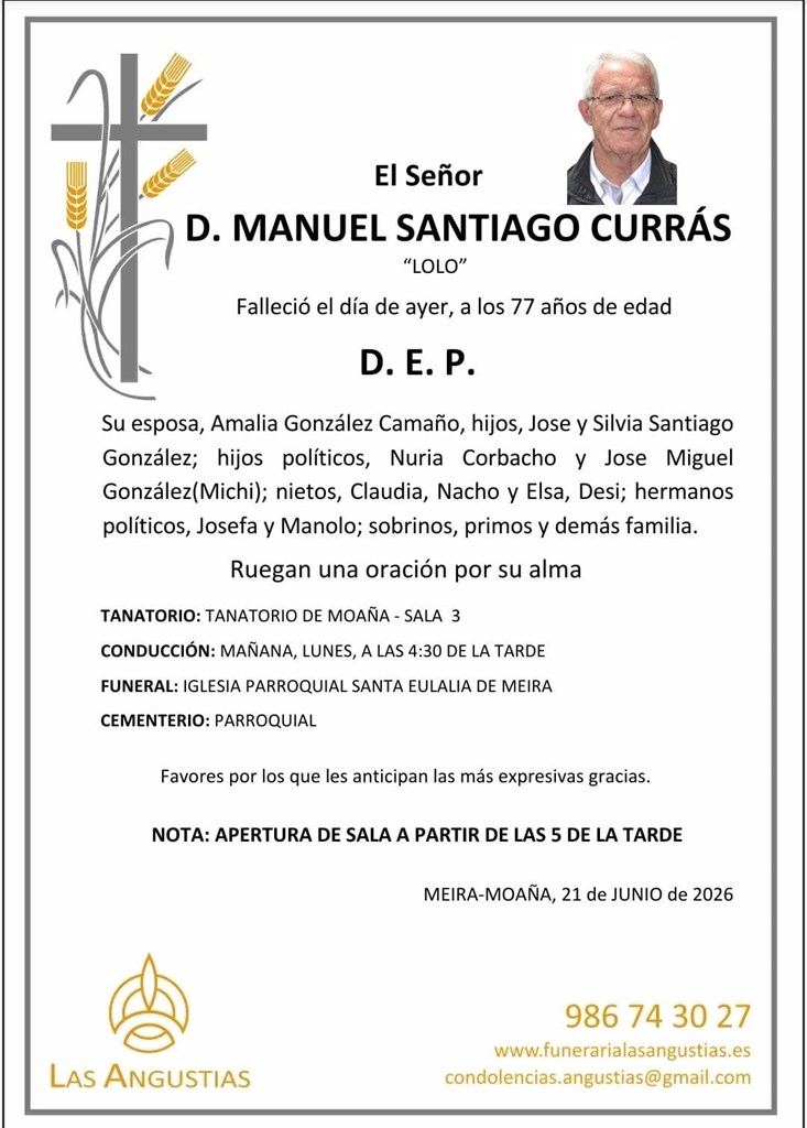 D. MANUEL SANTIAGO CURRÁS