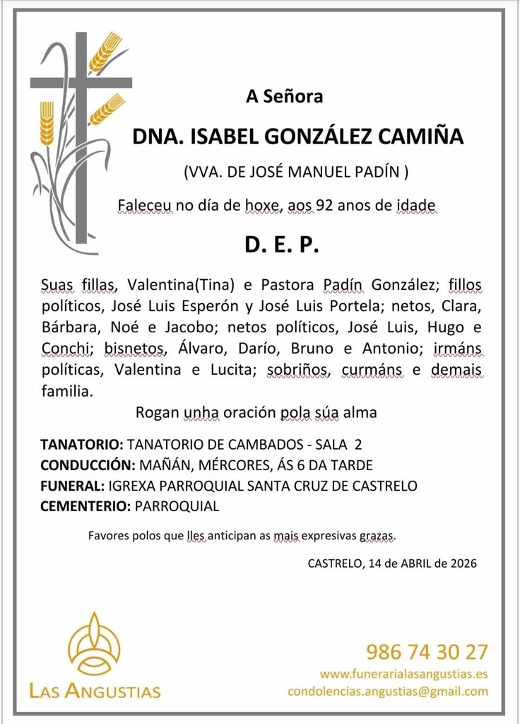 Dna. ISABEL GONZÁLEZ CAMIÑA