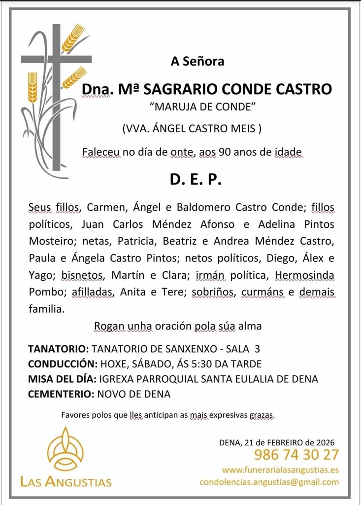 Dona María Sagrario Conde Castro