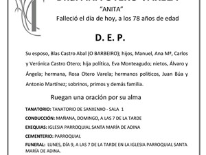 Dña. ANA OTERO VARELA 