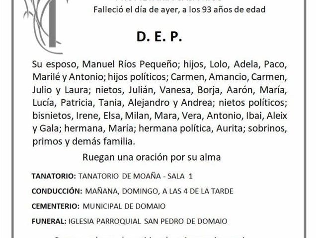 DÑA. DIGNA GONZÁLEZ VEIGA