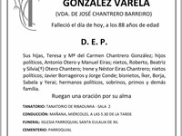 Dña. DOLORES AVELINA GONZÁLEZ VARELA
