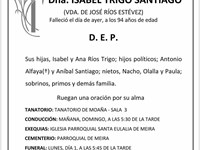 DÑA. ISABEL  TRIGO SANTIAGO