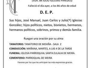 DÑA. MARÍA CARMEN GONZÁLEZ SANTIAGO