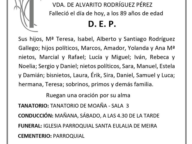 DÑA. MARÍA GALLEGO RIOBÓ