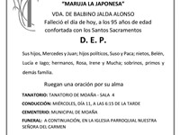 Dña. MARÍA RODRÍGUEZ BERNÁRDEZ