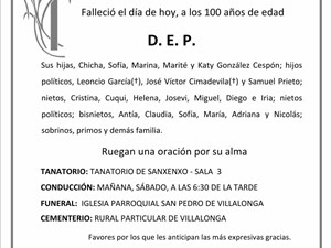 Dña. SOFÍA CESPÓN GARCÍA