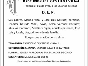JOSÉ MIGUEL GESTIDO VIDAL