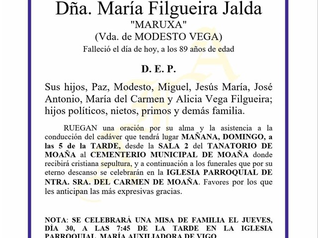 MARÍA FILGUEIRA JALDA