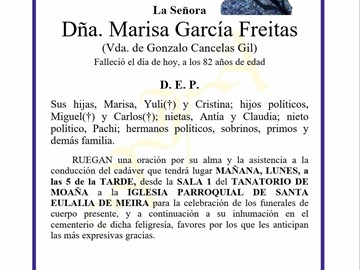 MARISA GARCÍA FREITAS 